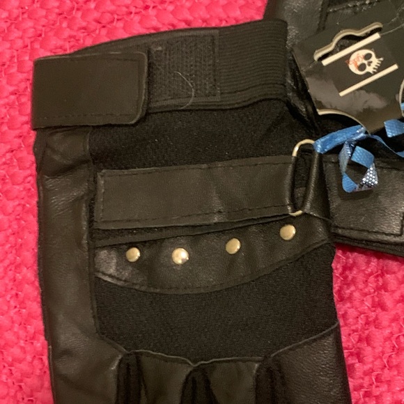 Fingerless leather gloves - New unisex ✅ - Picture 4 of 8